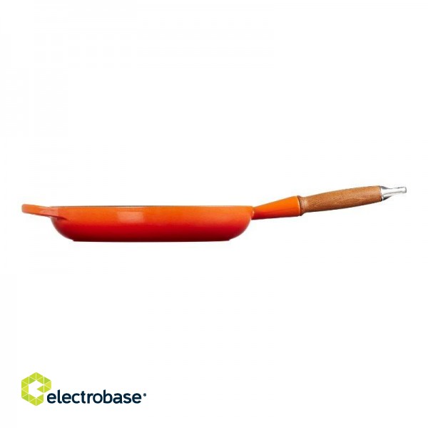 Le Creuset Чугунная сковорода с деревянной ручкой Ø28см фото 3