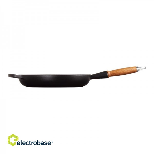 Le Creuset Чугунная сковорода с деревянной ручкой Ø28см фото 3