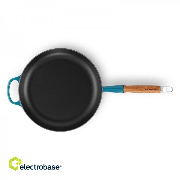 Le Creuset Cast iron pan with wooden handle Ø28cm paveikslėlis 2