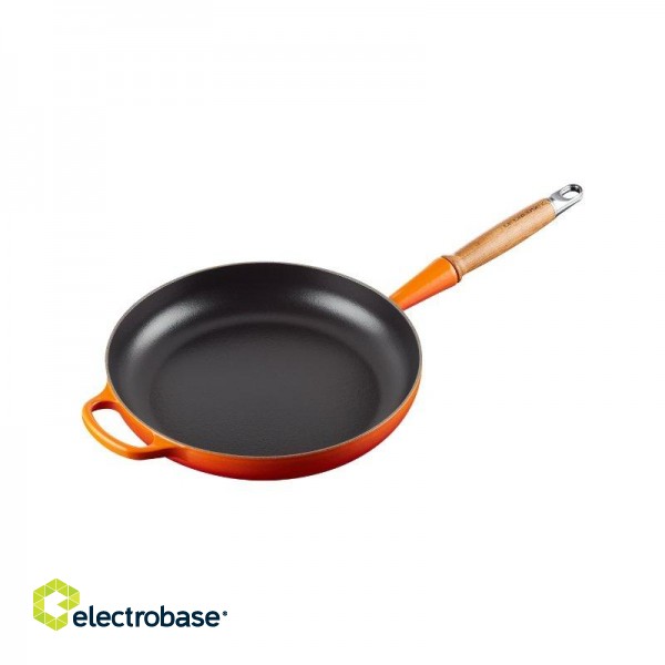 Le Creuset Cast iron pan with wooden handle Ø28cm image 4