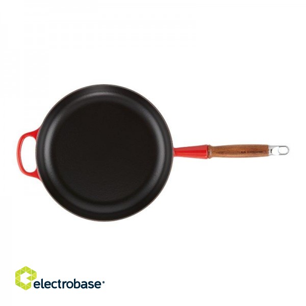 Le Creuset Cast iron pan with wooden handle Ø28cm image 2