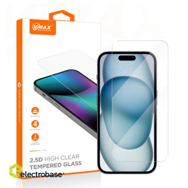 Vmax Normal Clear 2.5 Tempered Glass for Samsung Galaxy A13 4G / A13 5G paveikslėlis 2