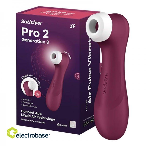 Satisfyer Pro 2 Generation 3 Vibrator with App Red image 1