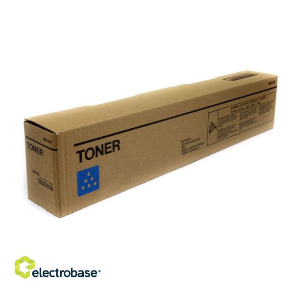 Toner cartridge Clear Box Cyan Minolta Bizhub  C258, C308, C368, C454, C554  replacement TN324C, TN512C (chemical powder) 