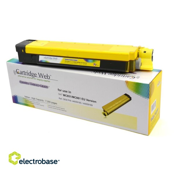 Toner cartridge Cartridge Web Yellow Oki MC851 replacement 44059165 