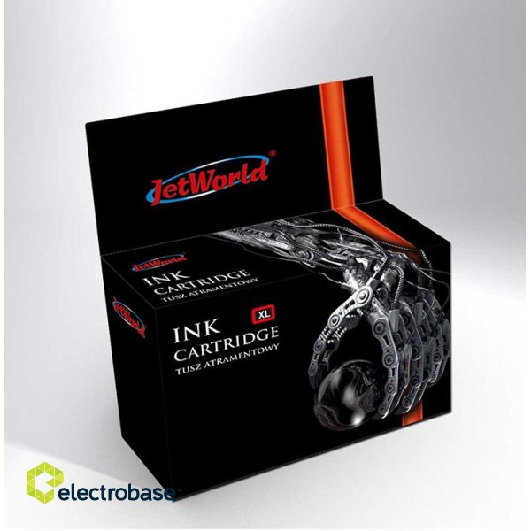 Ink Cartridge JetWorld  Black HP 652XL remanufactured (indicates the ink level)  F6V25AE 