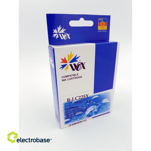 Ink cartridge Wox Yellow Brother LC 225Y replacement LC225XLY  (1300 A4 pages according to the standard ISO/IEC 24711) 