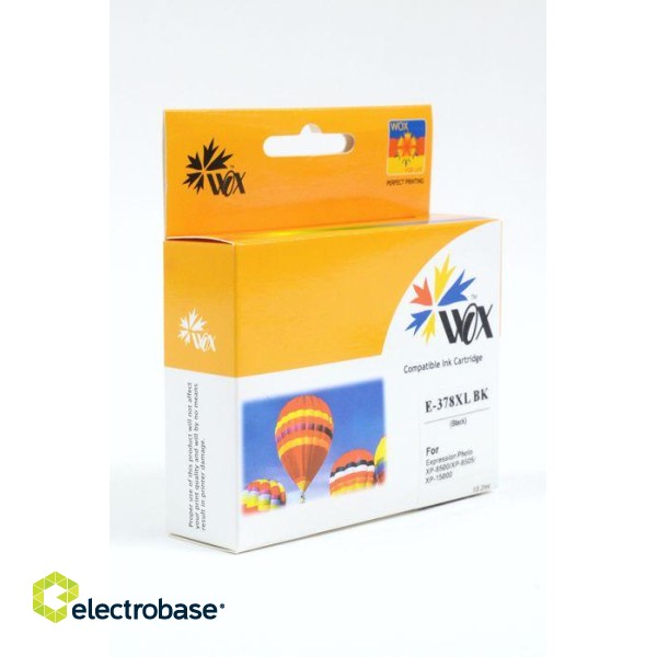 Ink cartridge Wox Black EPSON 378XL replacement C13T37914010 (C13T37814010)