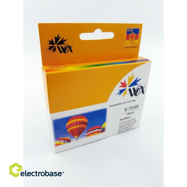 Ink cartridge Wox Black EPSON T0711H replacement C13T071140H10