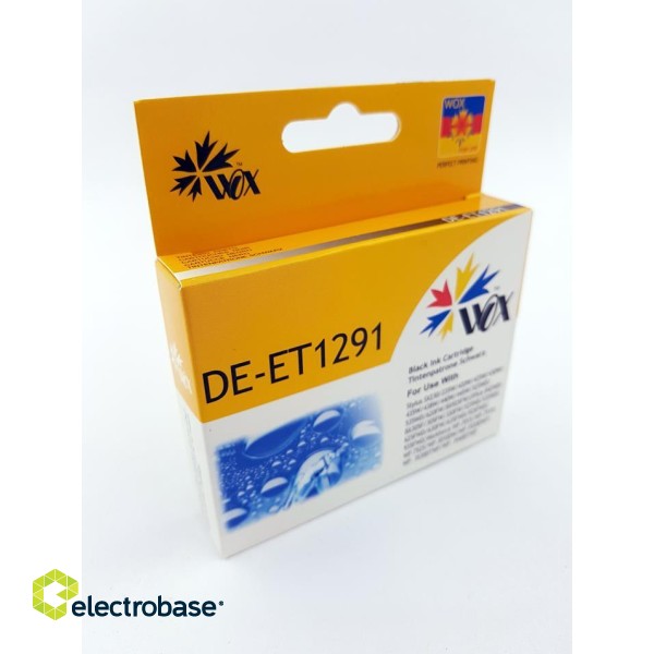 Ink cartridge Wox Black EPSON T1291 replacement C13T12914010 