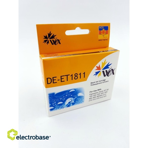 Ink cartridge Wox Black EPSON T1811 replacement C13T18114010 