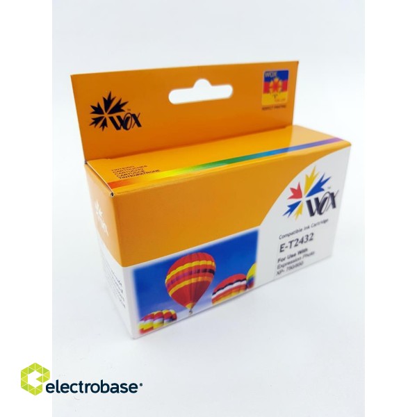 Ink cartridge Wox Cyan Epson T2432 replacement T24324010 