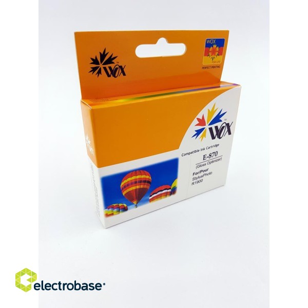 Ink cartridge Wox EPSON Gloss optimiser T0870 replacement C13T08704010 