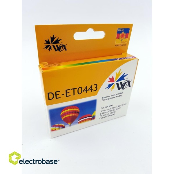 Ink cartridge Wox Magenta EPSON T0443 replacement  C13T04434010 