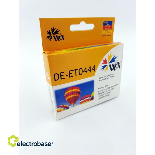 Ink cartridge Wox Yellow EPSON T0444 replacement C13T04444010 