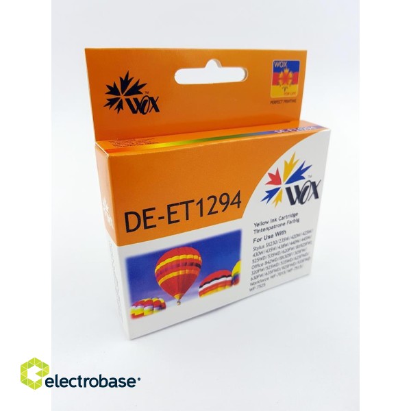 Ink cartridge Wox Yellow EPSON T1294 replacement C13T12944010 