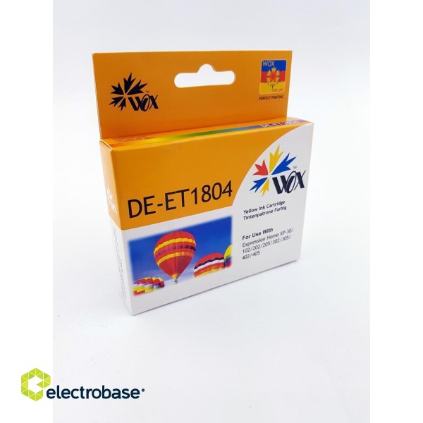 Ink cartridge Wox Yellow EPSON T1804 replacement C13T18044010 