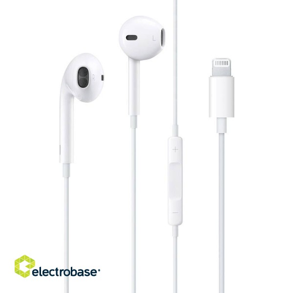 Wired earphones with lightning connector Budi EP20L (white)