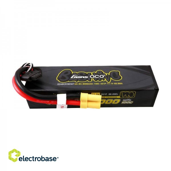 Gens ace G-Tech 8000mAh 11.1V 100C 3S1P Lipo Battery Pack with EC5-Bashing Series image 2