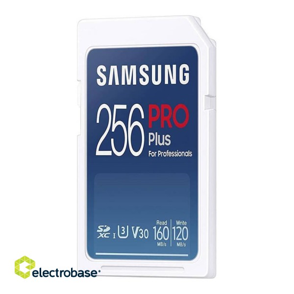 Memory card Samsung PRO Plus 2021 SDXC 256 GB Class 10 UHS-I/U3 V30 (MB-SD256KB/WW) paveikslėlis 2
