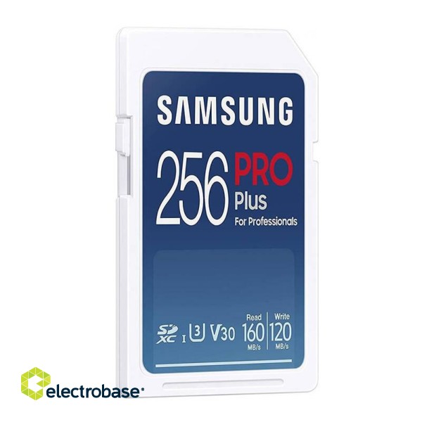 Memory card Samsung PRO Plus 2021 SDXC 256 GB Class 10 UHS-I/U3 V30 (MB-SD256KB/WW) paveikslėlis 3