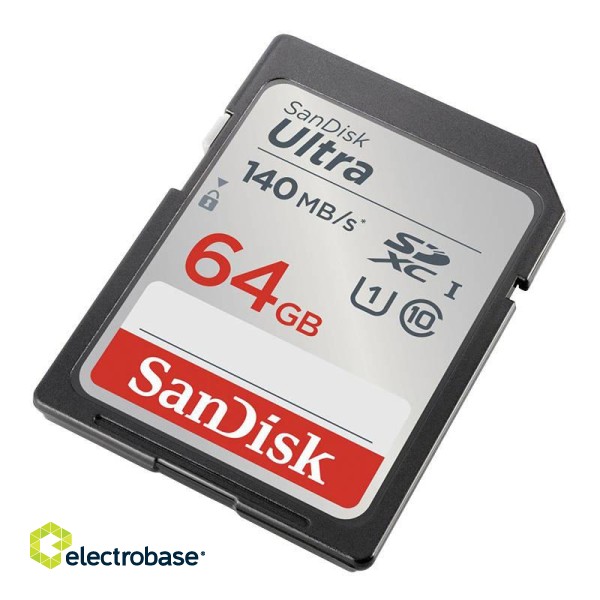 Memory card SANDISK ULTRA SDXC 64GB 140MB/s UHS-I Class 10 (SDSDUNB-064G-GN6IN) фото 2