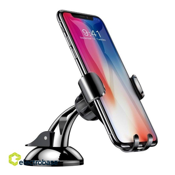 Baseus Osculum gravitational phone holder (black) фото 5