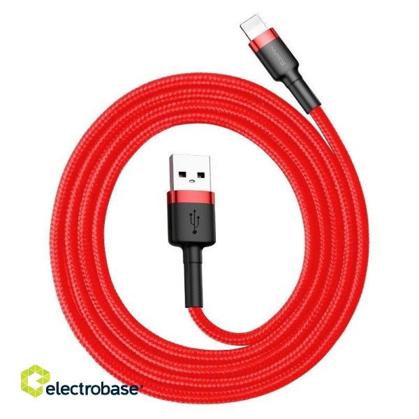 Baseus Cafule Cable USB Lightning 1,5A 2m (Red) paveikslėlis 1