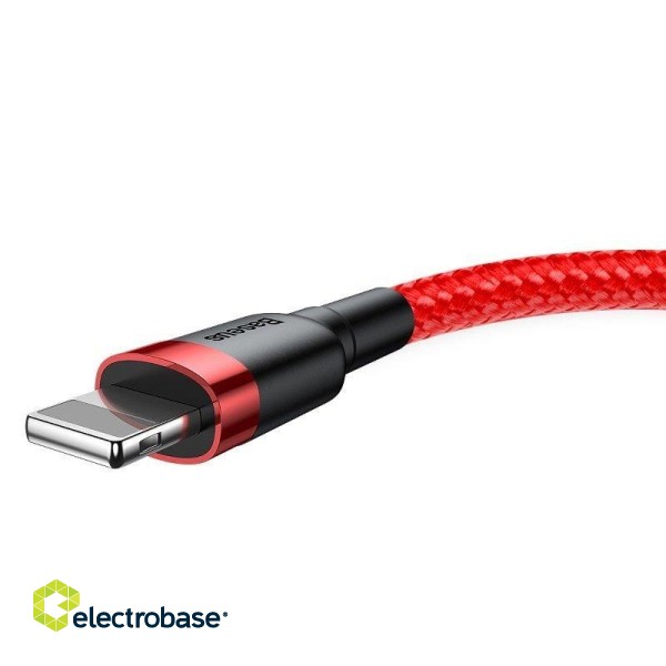 Baseus Cafule Cable USB Lightning 1,5A 2m (Red) paveikslėlis 4