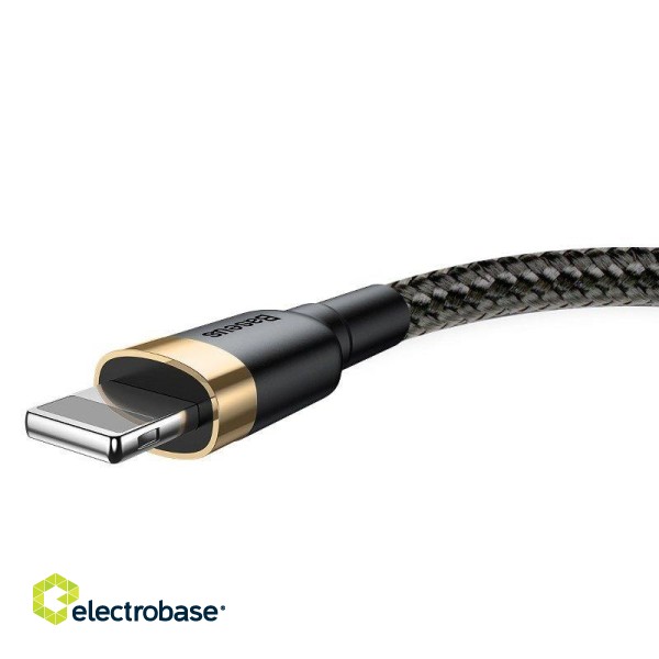 Baseus Cafule Cable USB Lightning 2.4A 1m (Gold+Black) image 4