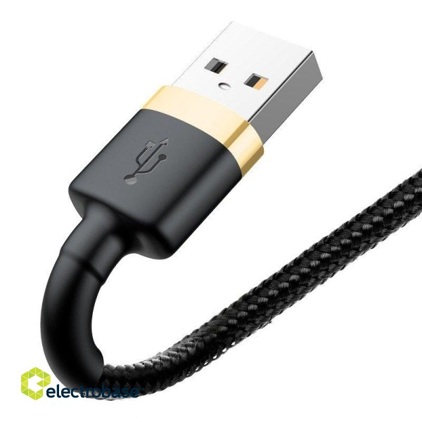 Baseus Cafule Cable USB Lightning 2A 3m (Gold+Black) paveikslėlis 6
