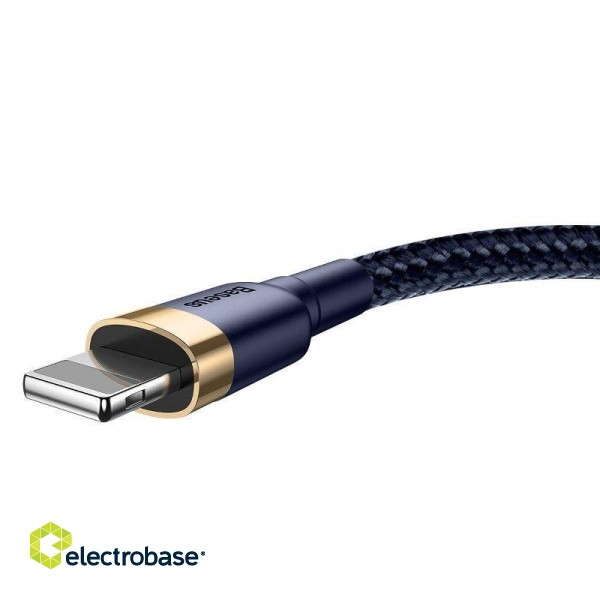 Baseus Cafule Lightning cable 1.5A 2m (Gold+Dark blue) paveikslėlis 4