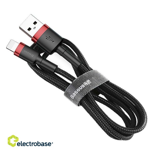 Baseus Cafule Cable USB Lightning 2A 3m (Black+Red) image 4