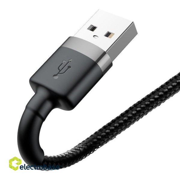 Baseus Cafule USB Lightning Cable 2.4A 0.5m (Gray+Black) paveikslėlis 5