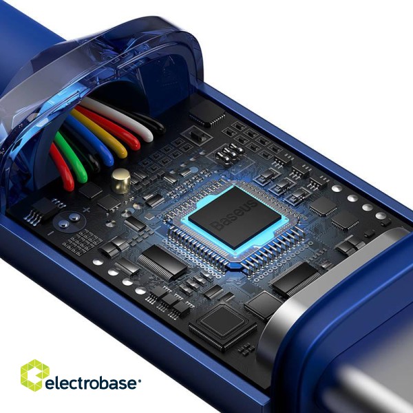 Baseus Crystal Shine cable USB-C to USB-C, 100W, 2m (blue) фото 5