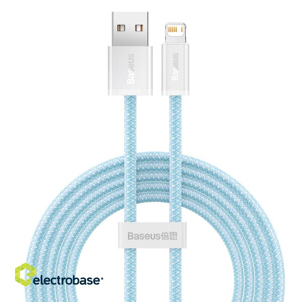 Baseus Dynamic cable USB to Lightning, 2.4A, 2m (blue) paveikslėlis 1