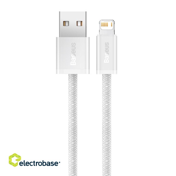 Baseus Dynamic cable USB to Lightning, 2.4A, 2m (White) paveikslėlis 3