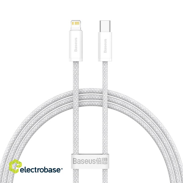 Baseus Dynamic USB-C cable for Lightning, 23W, 1m (white) paveikslėlis 2