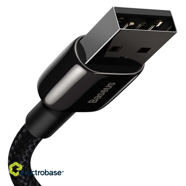 Baseus Tungsten Gold Cable USB to iP 2.4A 2m (black) paveikslėlis 2