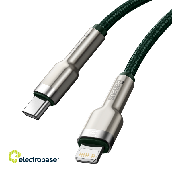 Baseus USB-C cable for Lightning 2m (green) image 6