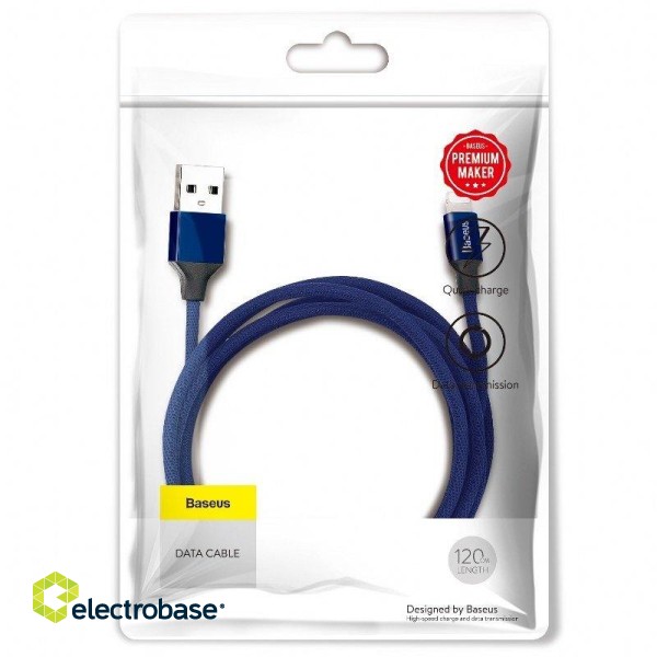 Baseus Yiven Lightning Cable 120cm 2A (Blue) image 6
