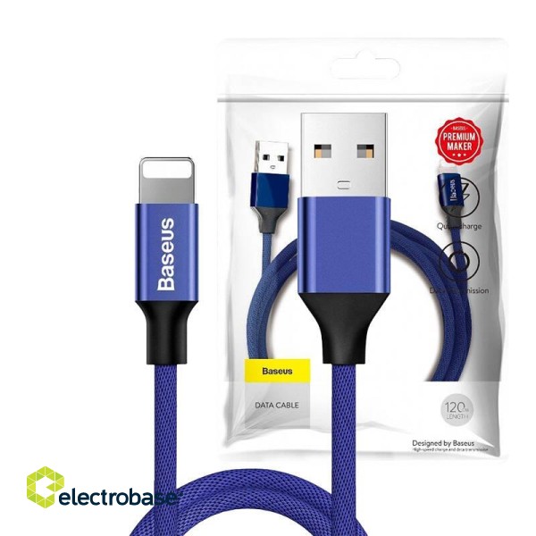 Baseus Yiven Lightning Cable 120cm 2A (Blue) image 8