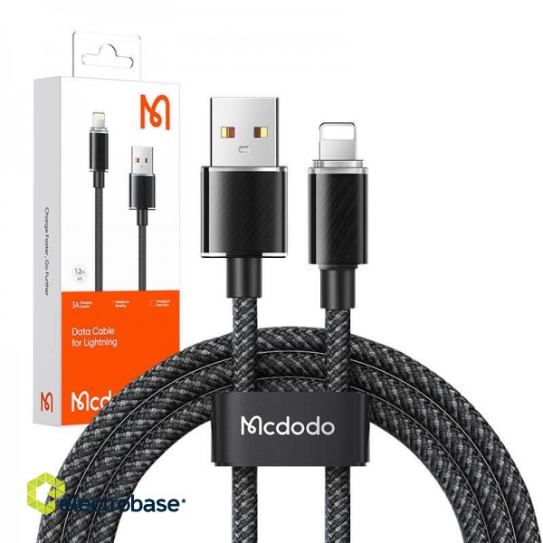 Cable USB-A to Lightning Mcdodo CA-3640, 1,2m (black) image 3