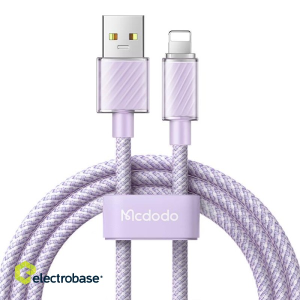 Cable USB-A to Lightning Mcdodo CA-3645, 2m (purple) image 1