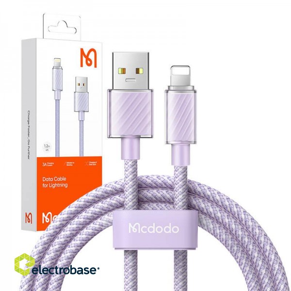 Cable USB-A to Lightning Mcdodo CA-3642, 1,2m (purple) image 3