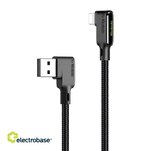Cable USB-A to Lightning Mcdodo CA-7511, 1,8m (black) фото 2