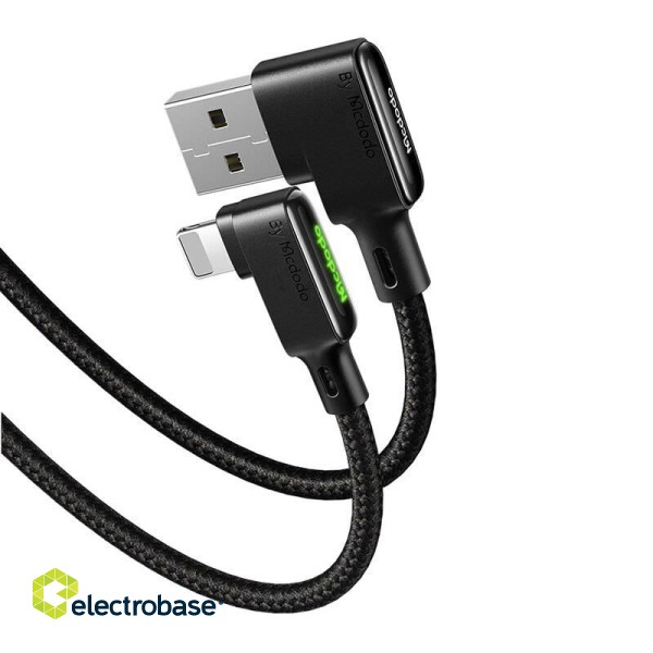 Cable USB-A to Lightning Mcdodo CA-7511, 1,8m (black) paveikslėlis 3