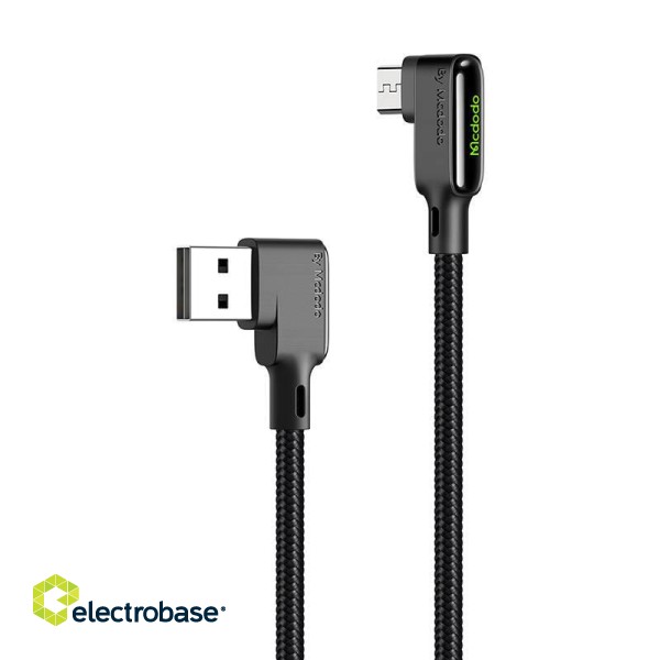 Cable USB-A to MicroUSB Mcdodo CA-7531, 1,8m (black) image 1