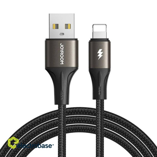 Cable USB to Lightning Joyroom SA25-AL3 / 3A / 1.2m (black)