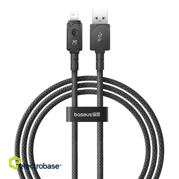 Fast Charging Cable Baseus Explorer 2.4A 1M (Black) image 2